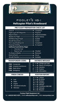 Pooleys HB-1 Helicopter Pilot Kneeboard
