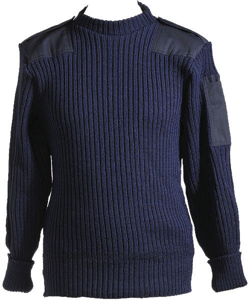 NATO Crew Neck Uniform Jumper – 100% Wool Navy