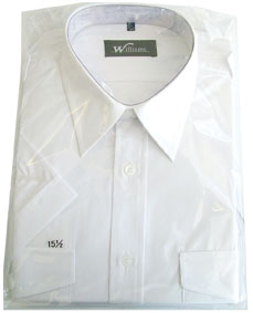 Pilot Shirt – Men's White Short Sleeve