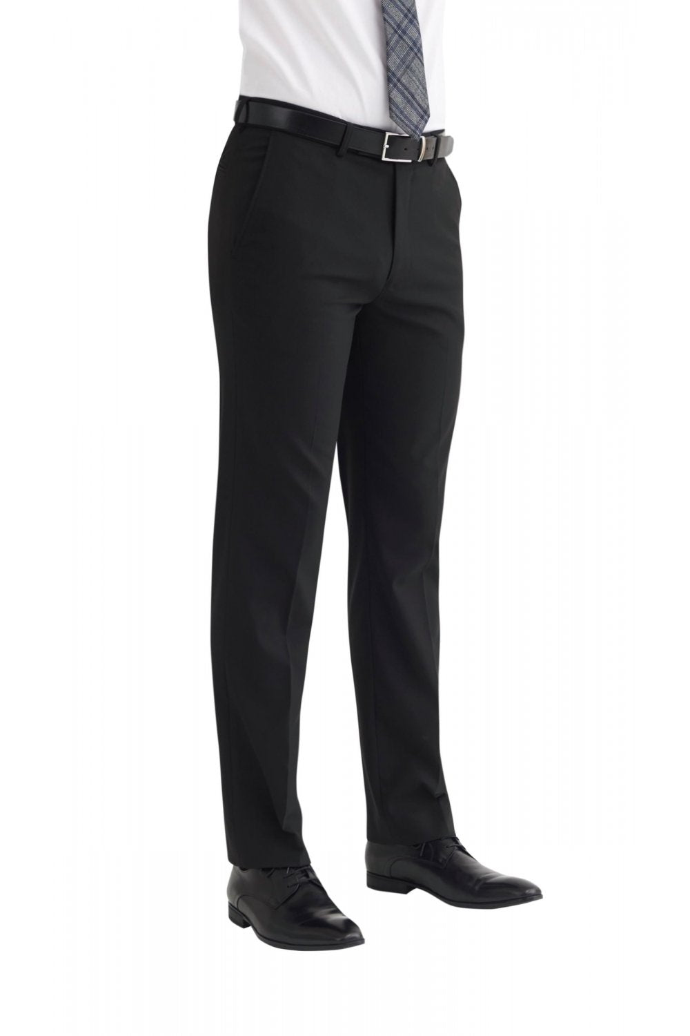 Brook Taverner Men's Classic Fit Trousers – Black