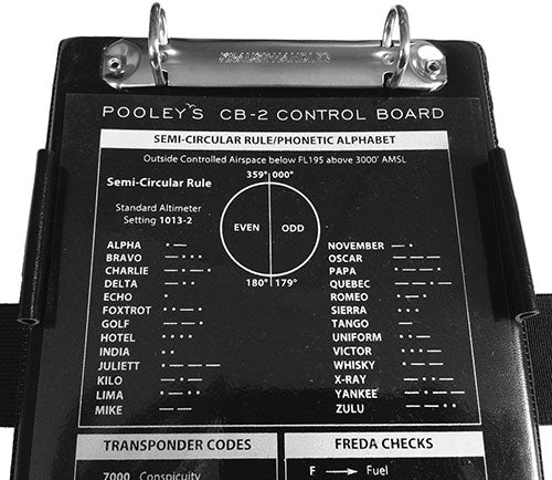 Pooleys CB-2 Kneeboard with Ring Binder Clip