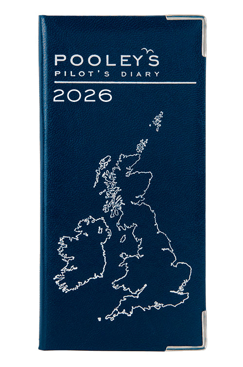 Pooleys Pilot's Diary 2026 – Blue or Red