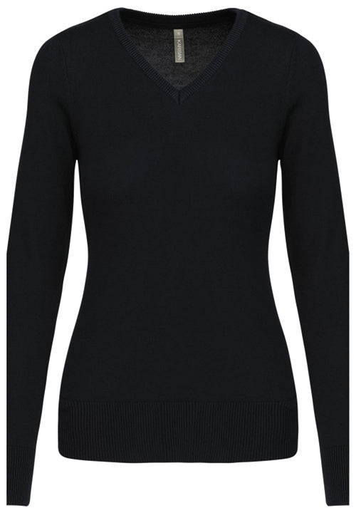 Ladies' V-Neck Uniform Jumper – Black or Navy