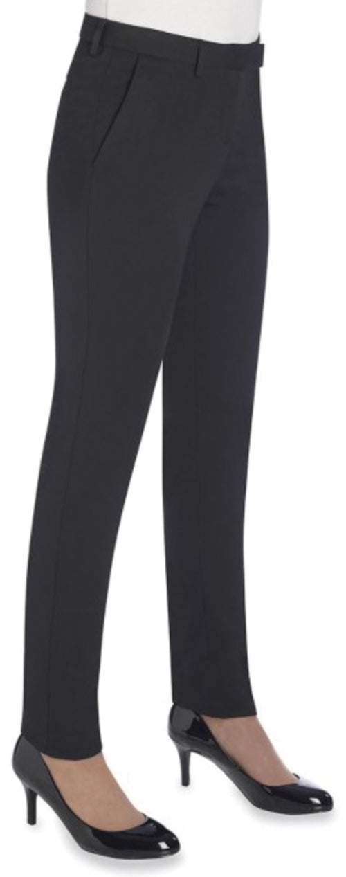 Brook Taverner Ladies' Slim Fit Trousers – Black