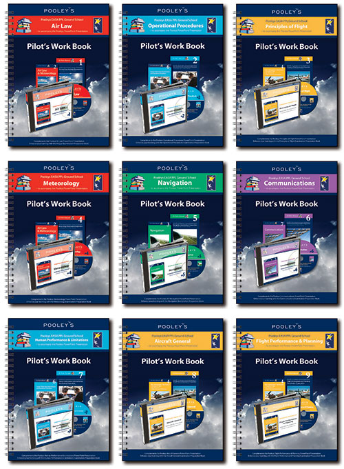Pooleys AIR Presentations — Student Pilot Work Books 1-9 Bundle