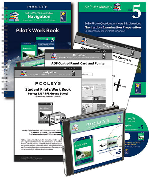Pooleys Navigation PPL Ground School Training Set