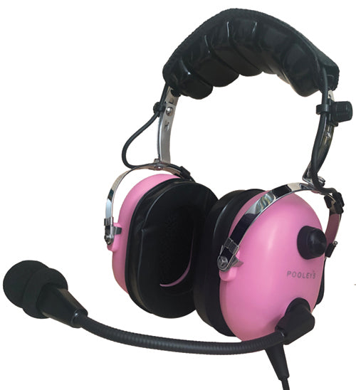 Pooleys PH-100 Helicopter Headset + Free Bag
