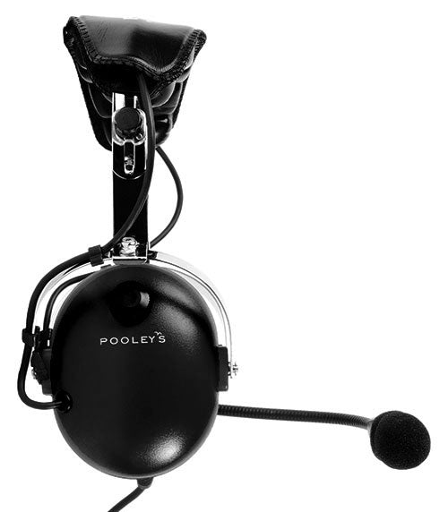 Pooleys PH-100 GA Fixed Wing Headset – Black