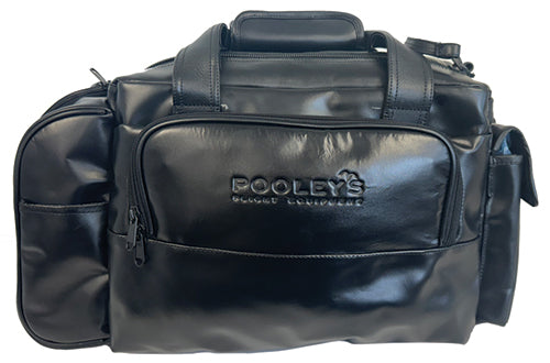 Pooleys Leather Pilot Bag – Black