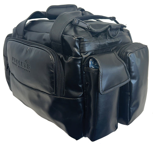 Pooleys Leather Pilot Bag – Black