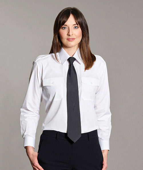 Pilot Shirt – Ladies' White Long Sleeve