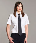 Pilot Shirt – Ladies' White Short Sleeve